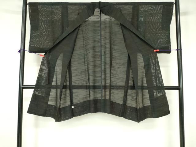 平和屋着物▽道中着 スリーシーズン 春夏秋 塵除け 霞文 ロング丈 反端付き 正絹 逸品 DABH0204op
