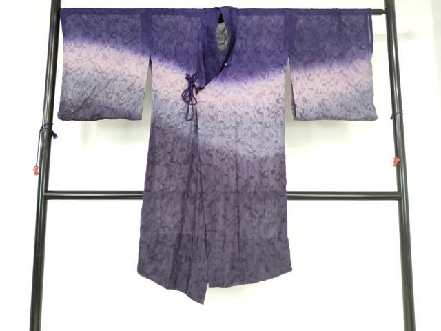 平和屋着物▽道中着 スリーシーズン 春夏秋 塵除け 抽象文様 暈し染め やまと誂製 ロング丈 正絹 逸品 DABH0206op