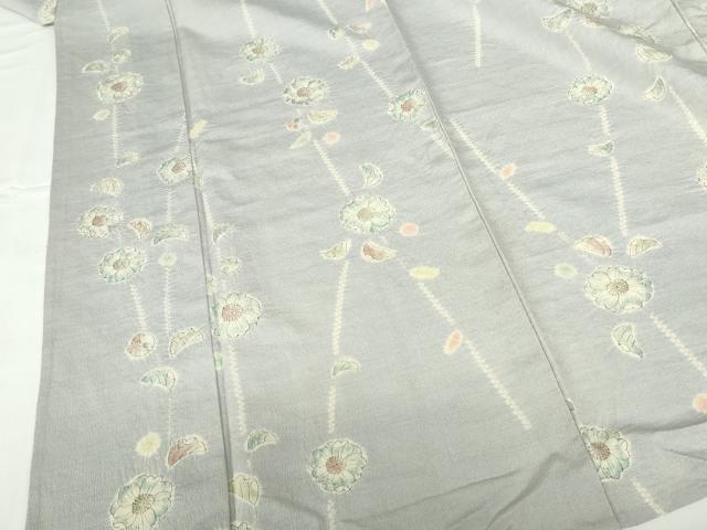 平和屋着物▽上質な小紋 単衣 絞り 辻が花 正絹 逸品 DABH0214op