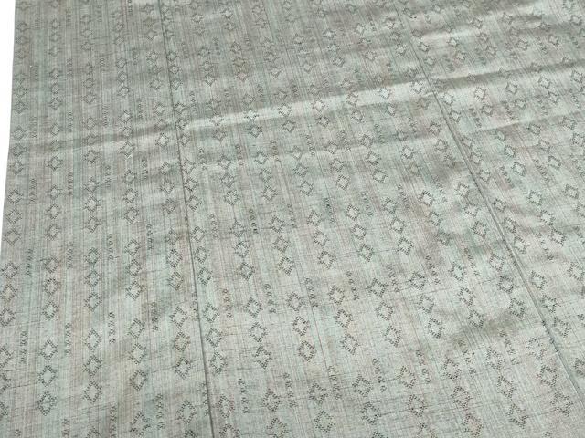 平和屋着物▽上質な紬 単衣 抽象間道 正絹 逸品 DABH0217op