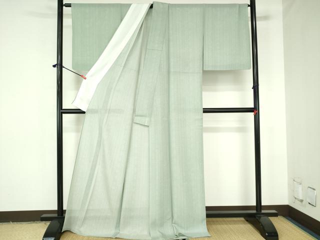 平和屋着物*夏物 江戸小紋 絽 吉祥花間道 ロング丈 正絹 逸品 DABH0235op