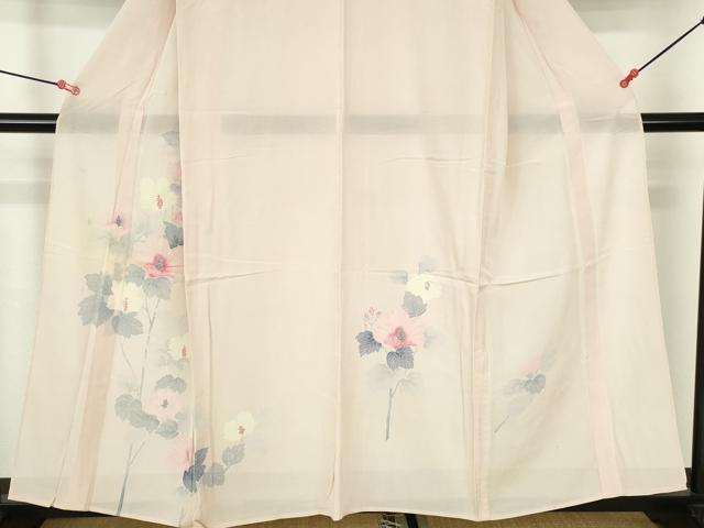 平和屋着物*夏物 訪問着 絽 友禅 草花 正絹 逸品 DABH0240op