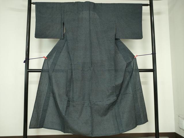 平和屋着物*夏物 小紋 抽象文様 DABH0242op