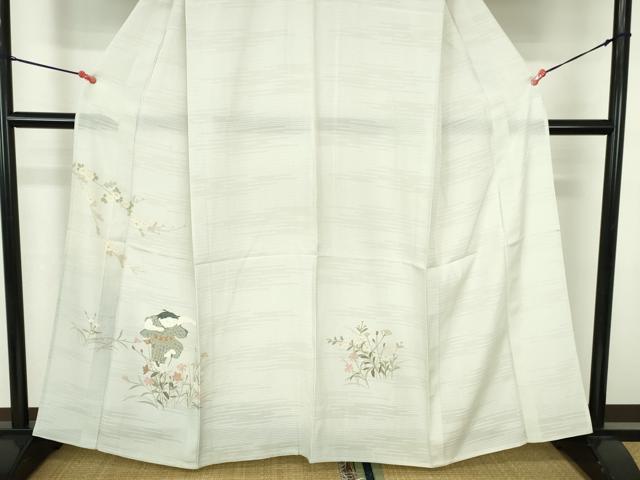 平和屋着物*夏物 訪問着 変わり絽 友禅 童子遊び 草花文 暈し染め 鈴乃屋扱い 正絹 逸品 DABH0256op