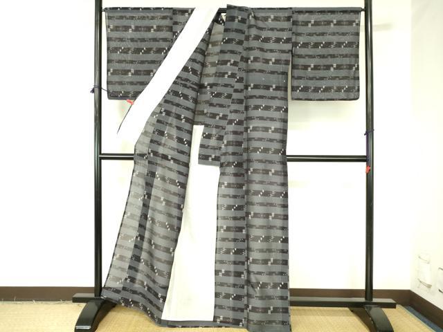 平和屋着物*夏物 本場琉球絣 夏琉球 正絹 逸品 DABH0265op
