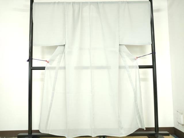 平和屋着物*夏物 男性 色無地・羽織セット 紗 白花色 キングサイズ 洗える着物 DABH0271op