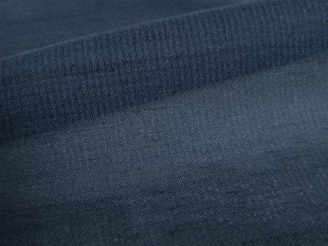 平和屋着物*夏物 男性 色無地 紗 濃藍色 洗える着物 DABH0286op