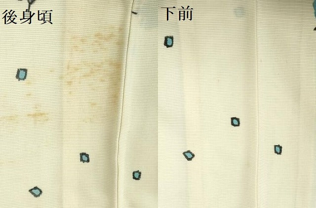平和屋着物*夏物 小紋 絽 舞花 正絹 逸品 DABH0296op