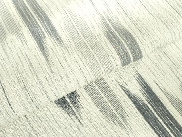 平和屋着物*夏物 染師 松井喜八郎 小紋 縦絽 矢羽文様 反端付き 正絹 逸品 DABH0303op