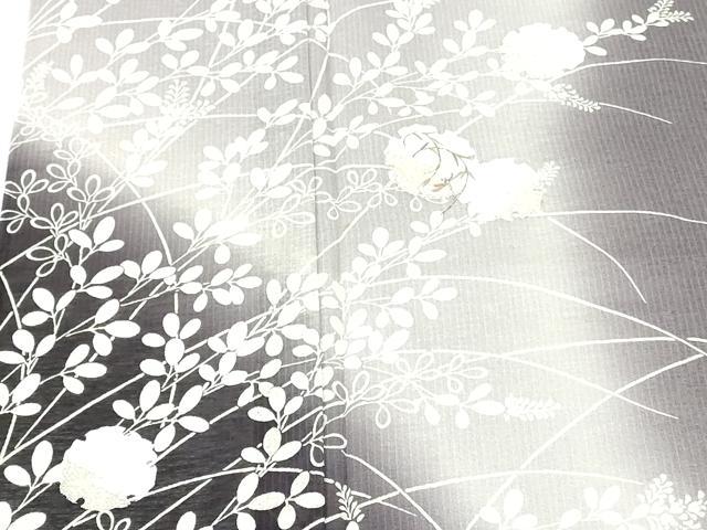 平和屋着物*夏物 訪問着 紗 雪輪花文 暈し染め 金彩 正絹 逸品 DABH0313op