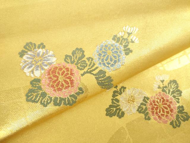 平和屋着物▼太鼓柄袋帯 花車 塗金引箔 正絹 逸品 DABH0347op