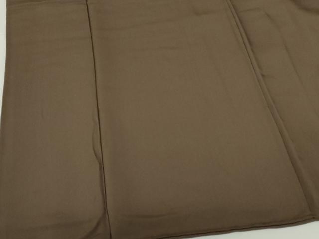 平和屋着物●上質な色無地 海松茶色 正絹 逸品 DABH0368op