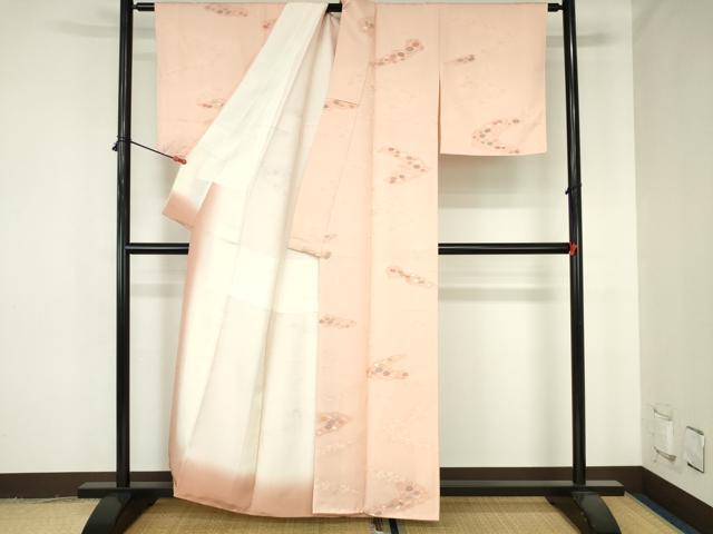 平和屋着物●上質な小紋 地紋起こし 石畳文 正絹 逸品 未使用 DABH0370op