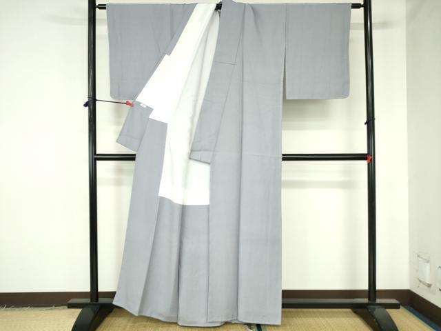 平和屋着物●上質な色無地 唐草地紋 淡藤色 正絹 逸品 未使用 DABH0372op