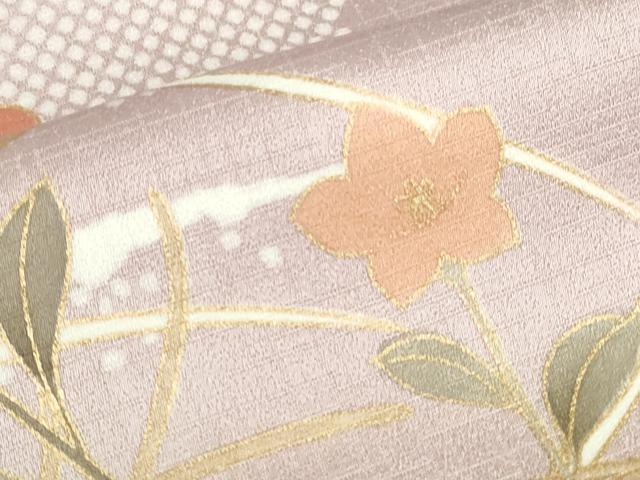 平和屋着物●訪問着 駒刺繍 草花 暈し染め 金彩 井筒屋扱い 正絹 逸品 DABH0378op