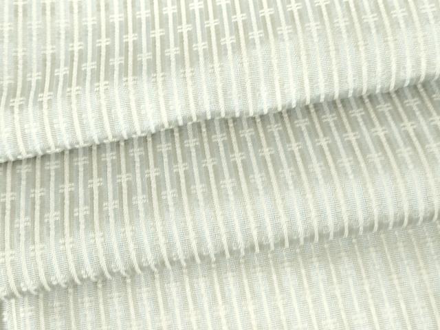 平和屋着物●上質なお召 抽象間道 正絹 逸品 DABH0393op