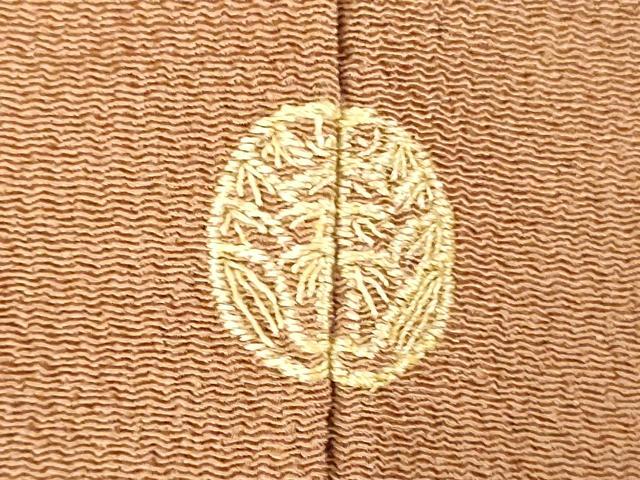 平和屋着物●訪問着 雲取花松文 鬼しぼ縮緬 金彩 正絹 逸品 DABH0404op
