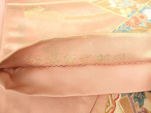 平和屋本店▼六通柄袋帯 唐織 麗姿紫式部図 弐拾四金箔 正絹 逸品 DABH0449op