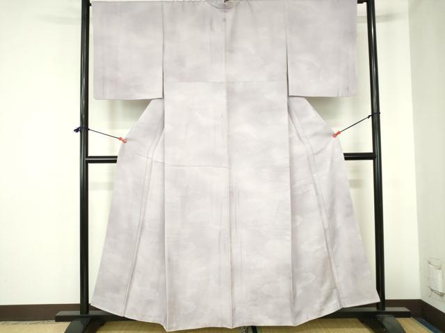 平和屋着物■上質な小紋 雲取紗綾形文 暈し染め 正絹 逸品 DABH0499op
