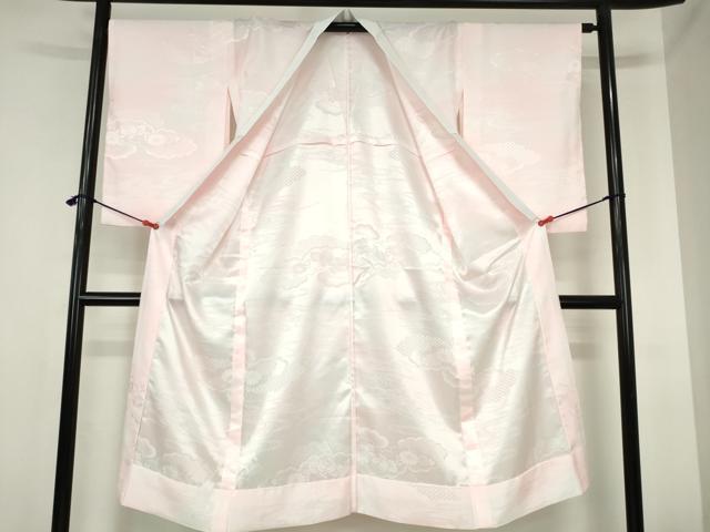 平和屋着物■長襦袢 無双仕立て 雲取花地紋 暈し染め 洗える着物 DABH0521op