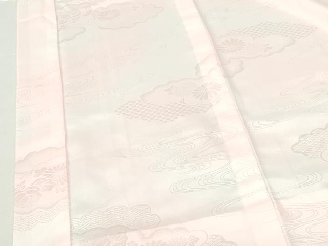 平和屋着物■長襦袢 無双仕立て 雲取花地紋 暈し染め 洗える着物 DABH0521op