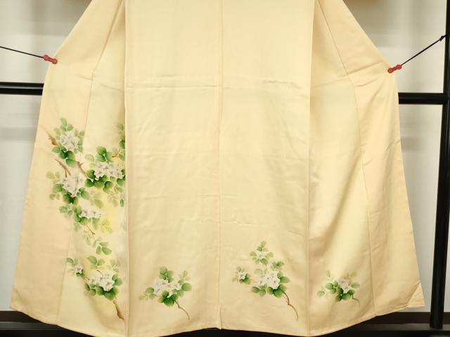 平和屋着物▼訪問着 草花 暈し染め 金彩 正絹 逸品 DABH0529op