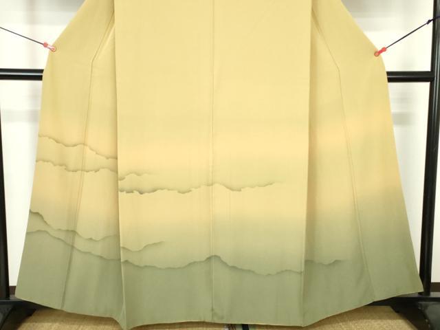 平和屋着物▼訪問着 風景文 暈し染め 正絹 逸品 DABH0543op