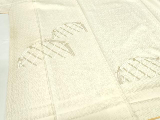 平和屋着物▼訪問着 総刺繍 籬文 金糸 正絹 逸品 DABH0544op