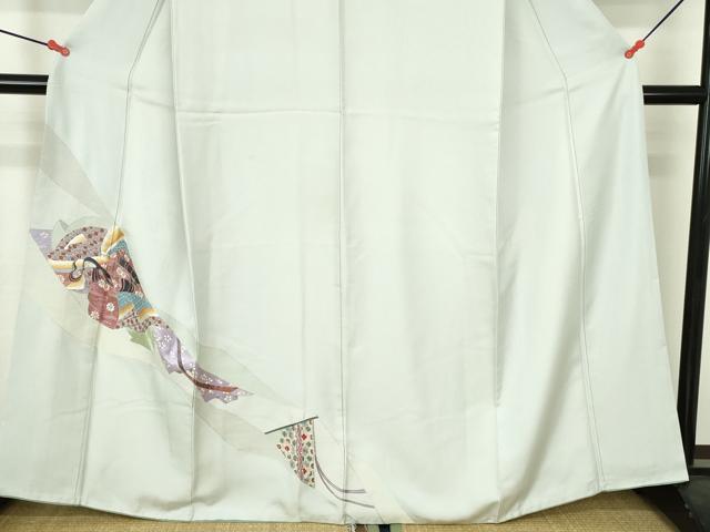 平和屋着物▼訪問着 総刺繍 平安人物花文 正絹 逸品 DABH0566op