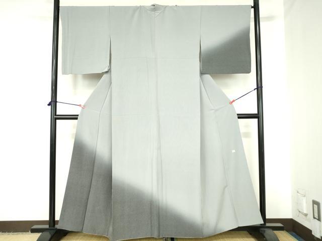 平和屋着物●訪問着 江戸小紋 作家物 角通し 暈し染め 正絹 逸品 DABH0603op