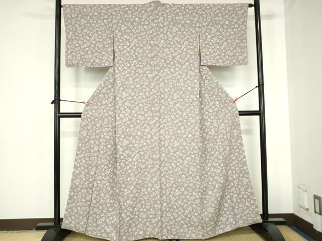 平和屋着物●上質な小紋 抽象文様 松屋扱い 正絹 逸品 DABH0607op