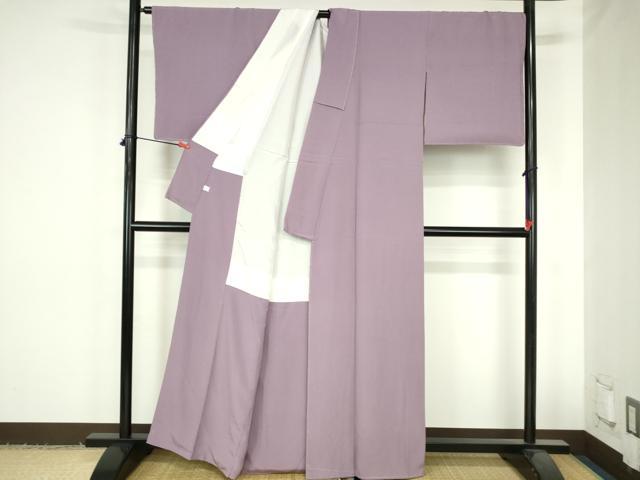 平和屋着物●上質な色無地 作家物 浅紫色 鈴乃屋扱い 正絹 逸品 DABH0618op