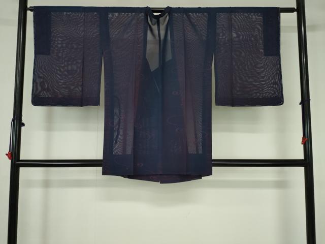 平和屋着物▽道行コート スリーシーズン 春夏秋 塵除け 流水文 正絹 逸品 DABH0643op