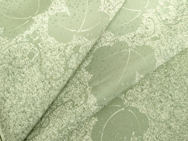 平和屋着物▽上質な小紋 単衣 蔦の葉文 暈し染め 正絹 逸品 DABH0670op