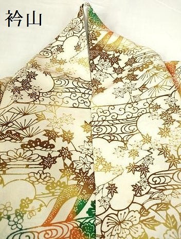 平和屋着物●上質な小紋 型染 流水花文 正絹 逸品 DABH0678op