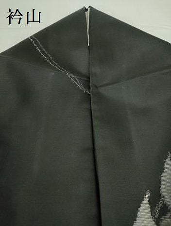平和屋着物●上質な紬 舞蝶文 背抜き仕立て 正絹 逸品 DABH0689op