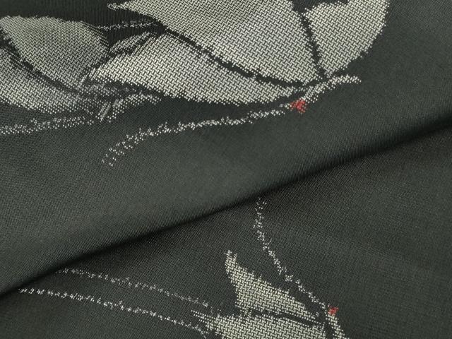 平和屋着物●上質な紬 舞蝶文 背抜き仕立て 正絹 逸品 DABH0689op