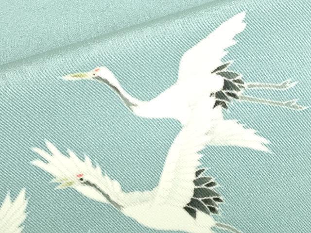 平和屋着物●本加賀友禅作家 芦原敏成 色留袖 流水飛鶴文 暈し染め 正絹 逸品 DABH0710op