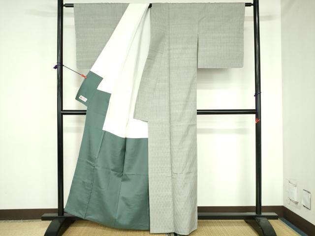 平和屋着物●上質な紬 立涌文 やまと誂製 正絹 逸品 未使用 DABH0733op