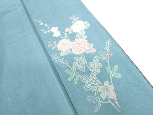 平和屋着物●訪問着 友禅 草花文 暈し染 正絹 逸品 DABH0735op
