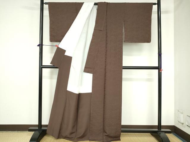 平和屋着物●豪華色留袖 総刺繍 赤墨色 金銀糸 正絹 逸品 DABH0744op