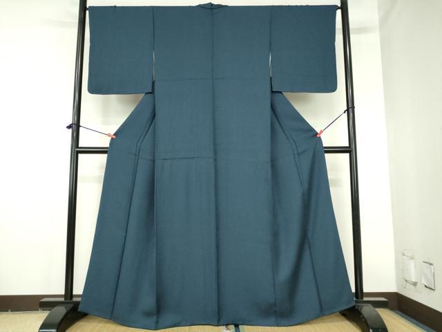 平和屋着物●上質な色無地 霞地紋 褐返色 正絹 逸品 DABH0772op