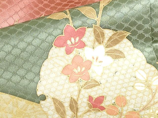 平和屋着物●訪問着 道長花筏文 暈し染め 金彩 正絹 逸品 DABH0773op