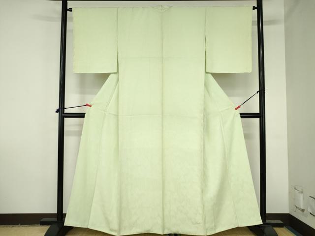 平和屋着物●上質な色無地 樹林地紋 夏虫色 正絹 逸品 DABH0774op