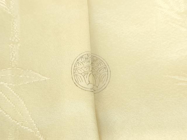 平和屋着物●上質な色無地 笹竹地紋 蒸栗色 正絹 逸品 DABH0776op