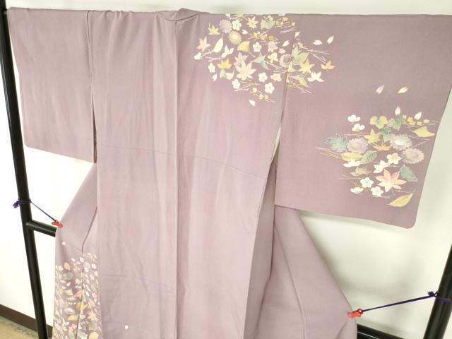 平和屋着物●訪問着 吹き寄せ花文 金彩 正絹 逸品 DABH0781op