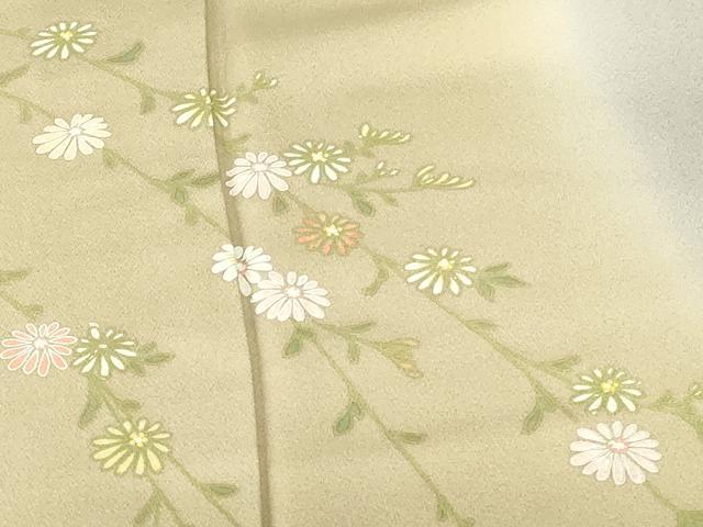 平和屋着物●訪問着 刺繍 花筏文 暈し染め 正絹 逸品 DABH0783op