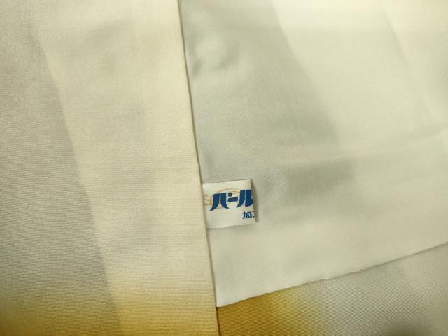 平和屋着物●上質な小紋 総刺繍 檜扇花文 金糸 正絹 逸品 DABH0784op