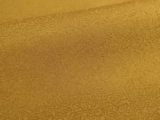 平和屋着物●上質な色無地 葉尽くし地紋 桑茶色 正絹 逸品 DABH0788op