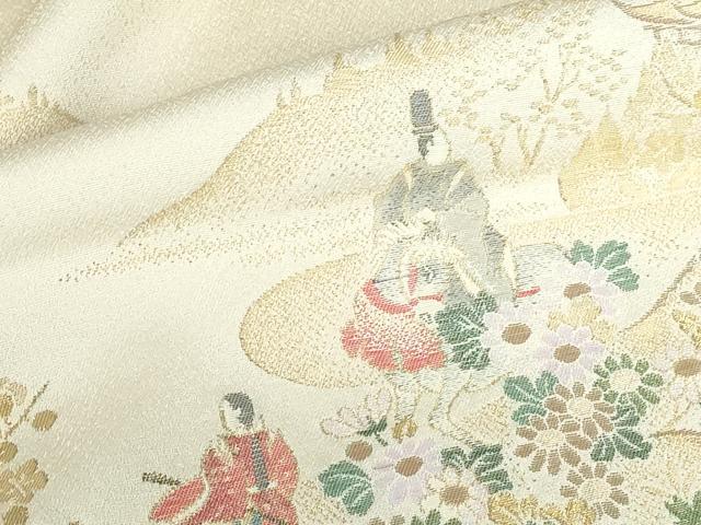 平和屋着物●豪華色留袖 寿光織 源氏の宴 暈し染め 金糸 正絹 逸品 DABH0805op